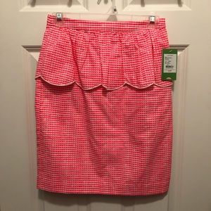 Lilly Pulitzer Thyme pretty pink pencil skirt 2